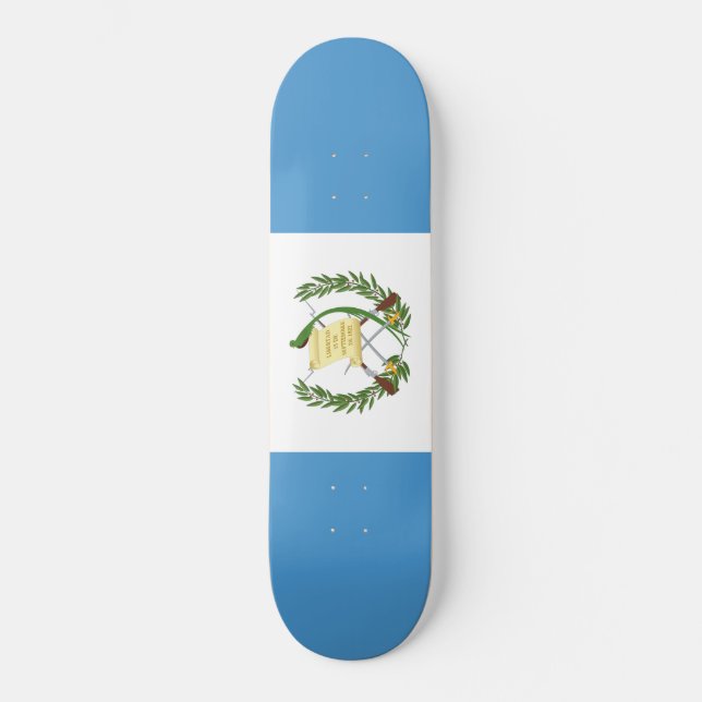 Skateboard Bandera de Guatemala (Anverso)