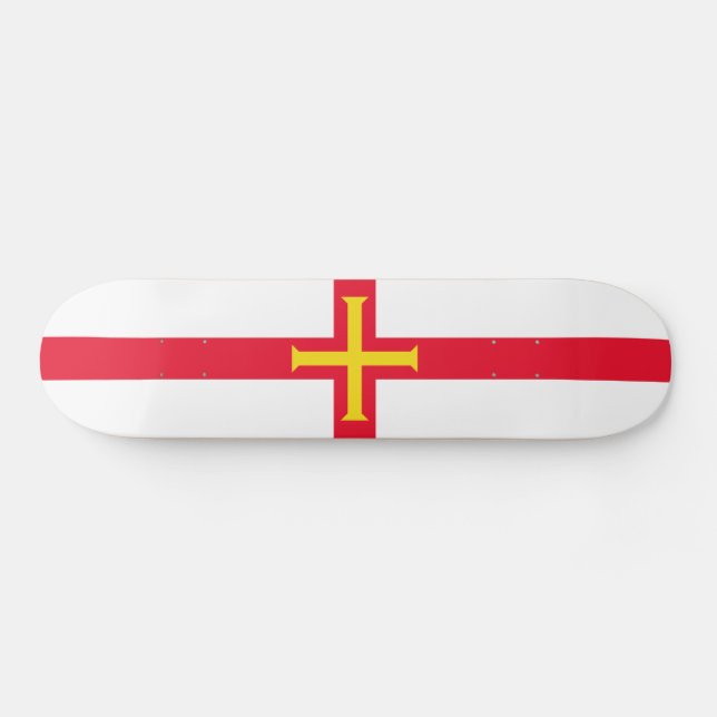 Skateboard Bandera de Guernsey (Horz)