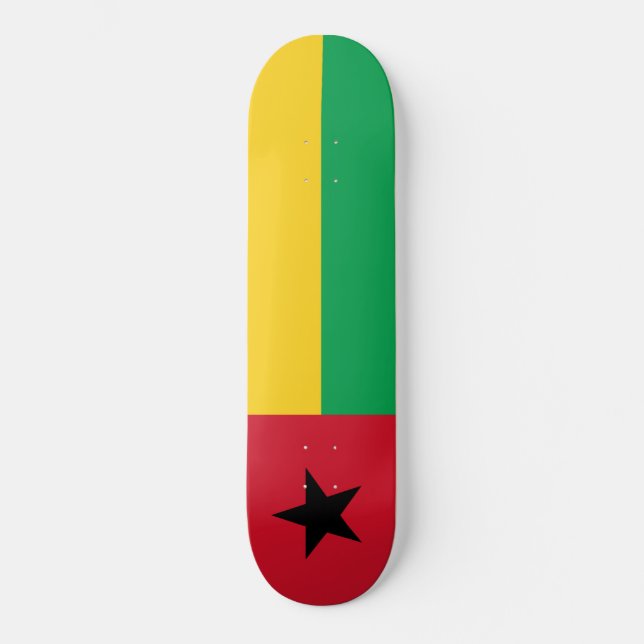 Skateboard Bandera de Guinea-Bissau (Anverso)