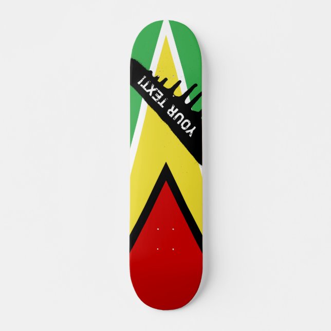 Skateboard Bandera de Guyana (Anverso )