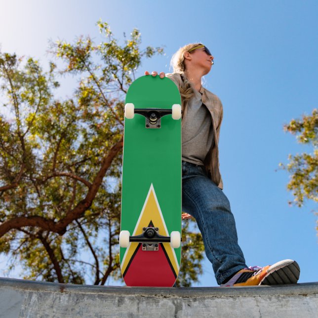Skateboard Bandera de Guyana (Exterior 1)