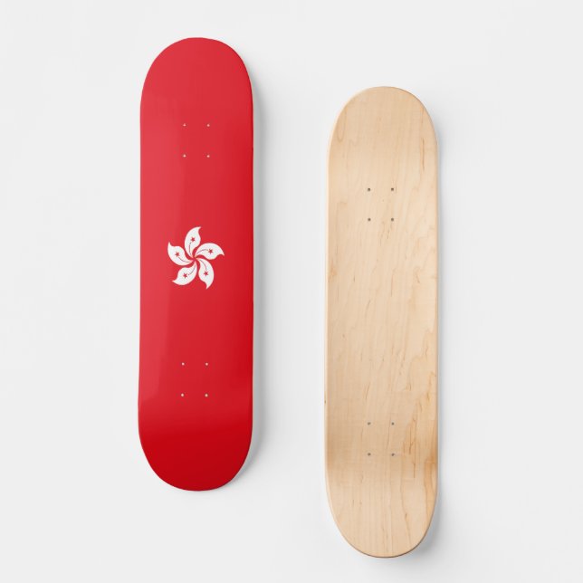 Skateboard Bandera de Hong Kong (Anverso)