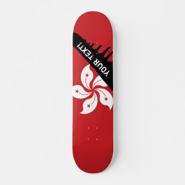 Skateboard Bandera de Hong Kong (Anverso )