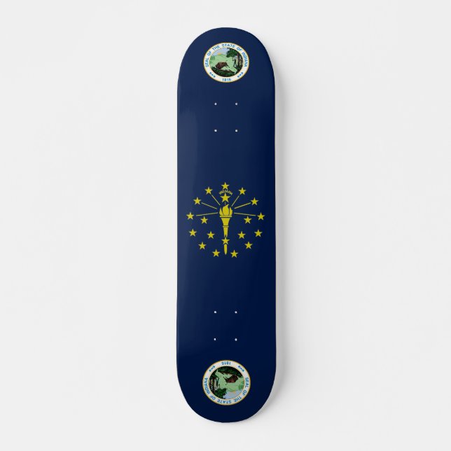 Skateboard Bandera de Indiana (Anverso )