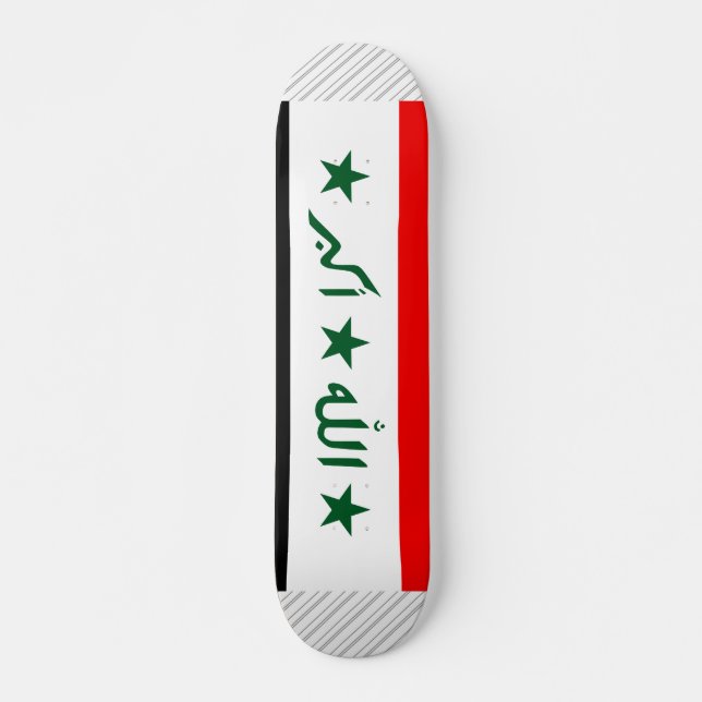Skateboard Bandera de Iraq (Anverso )