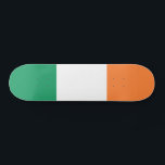 Skateboard Bandera de Irlanda<br><div class="desc">Bandera patriótica de Irlanda.</div>