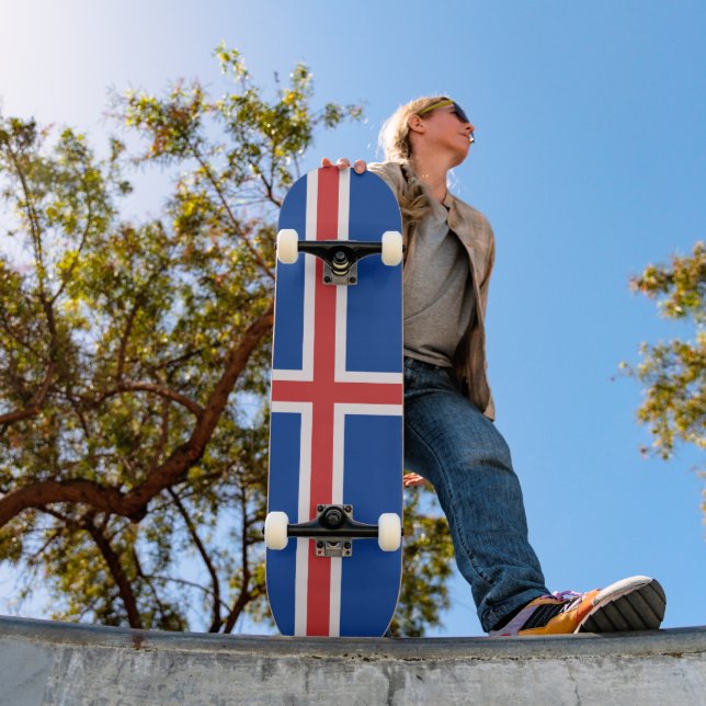 Skateboard Bandera de Islandia (Exterior 1)