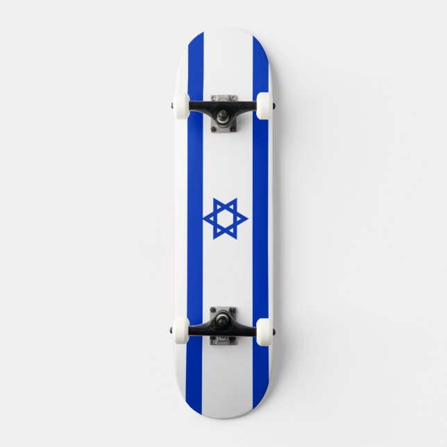 Skateboard Bandera de Israel (Anverso)