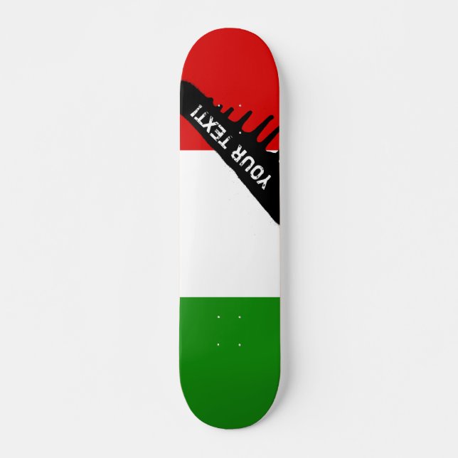 Skateboard Bandera de Italia (Anverso )