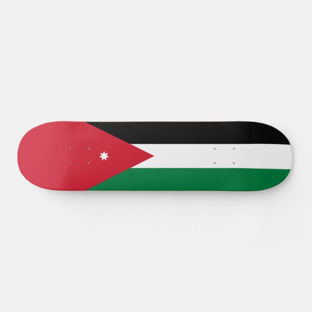 Skateboard Bandera de Jordania (Horz)