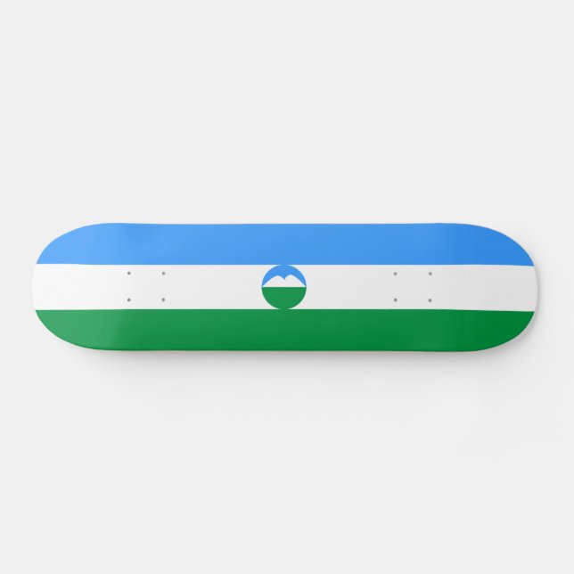 Skateboard Bandera de Kabardino Balkaria (Horz)
