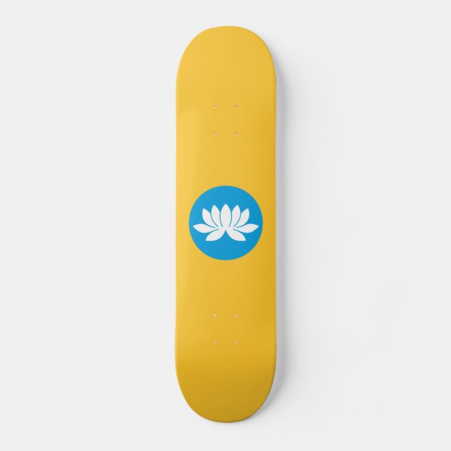 Skateboard Bandera de Kalmukia (Anverso)