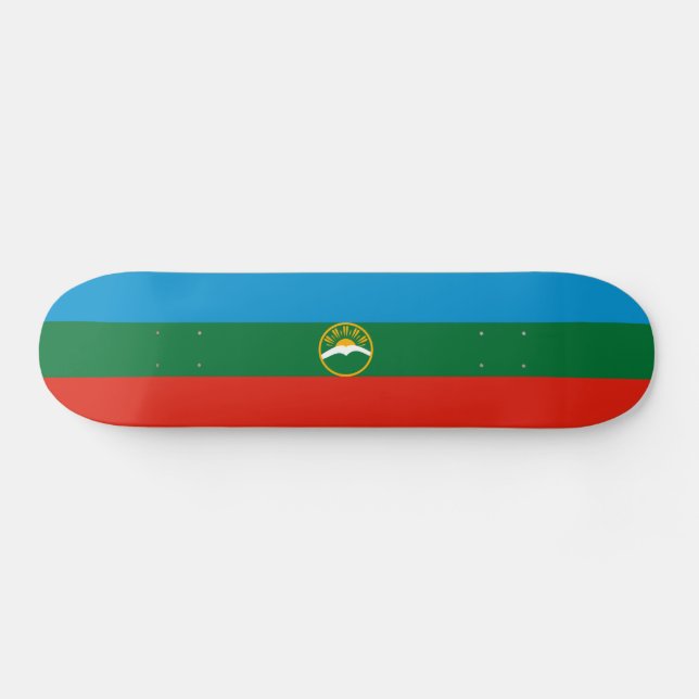 Skateboard Bandera de Karachay Cherkessia (Horz)