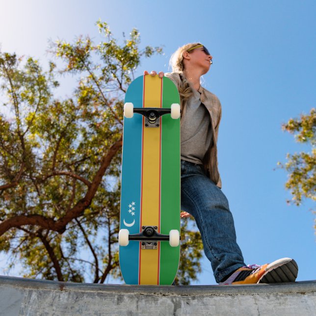Skateboard Bandera de Karakalpakistán (Exterior 1)