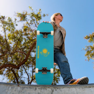 Skateboard Bandera de Kazajistán