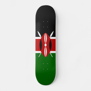 Skateboard Bandera de Kenia