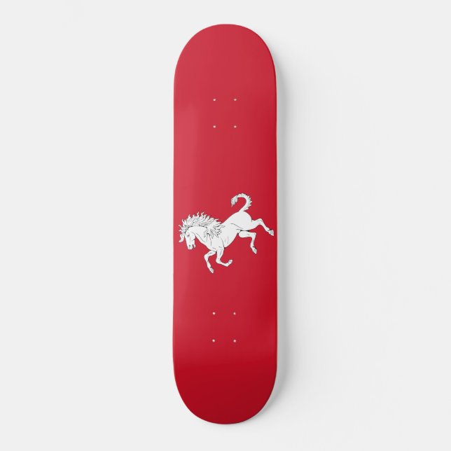 Skateboard Bandera de Kent (caballo blanco) (condado de Ingla (Anverso)