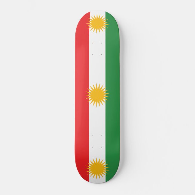 Skateboard Bandera de Kurdistán (Anverso)