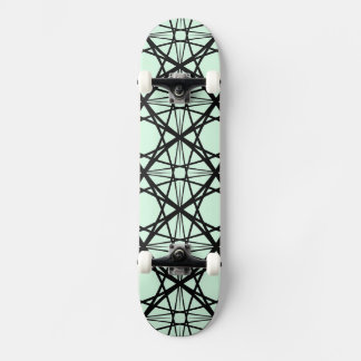 Skateboard Bandera de la Casa de Arte Geométrico Verde Negro