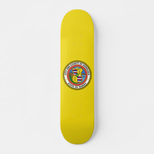 Skateboard Bandera de la ciudad de Honolulu, Hawái