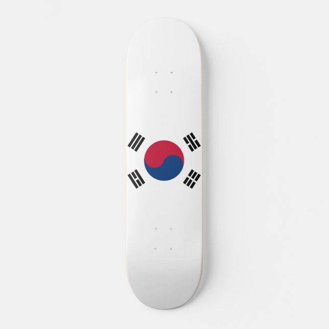 Skateboard Bandera de la Corea del Sur (Anverso)