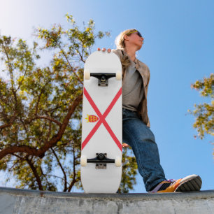 Skateboard bandera de la isla de Jersey