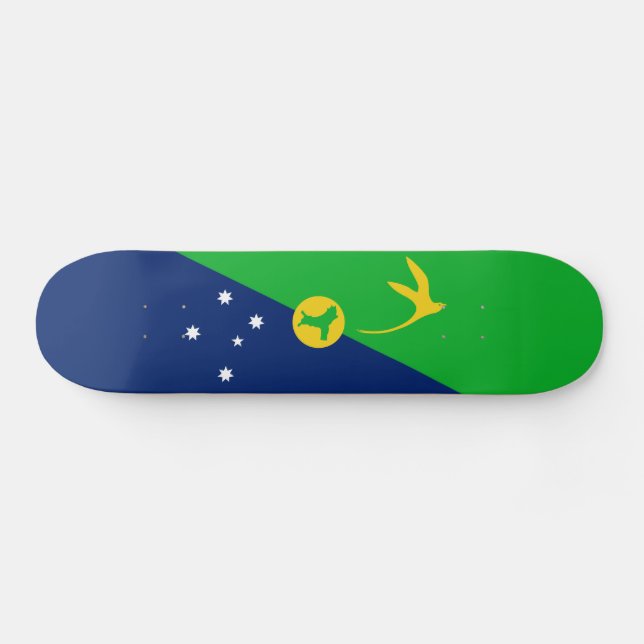 Skateboard Bandera de la isla de los navidades (Horz)