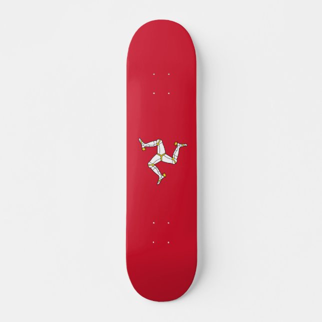 Skateboard Bandera de la Isla de Man (Anverso )