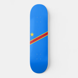 Skateboard Bandera de la RDC (República Democrática del Congo
