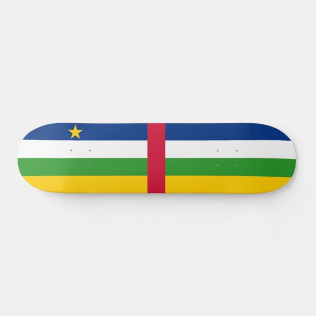Skateboard Bandera de la República Centroafricana (Horz)