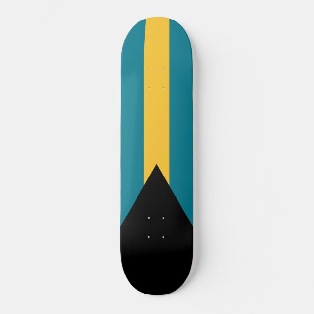 Skateboard Bandera de las Bahamas (Anverso)