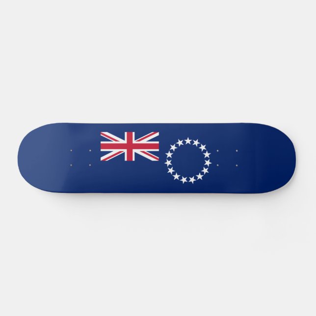Skateboard Bandera de las Islas Cook (Horz)