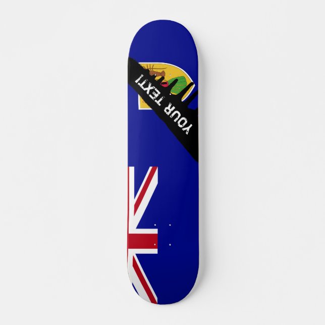 Skateboard Bandera de las Islas Turcas y Caicos (Anverso )