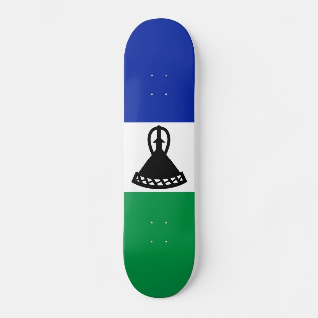 Skateboard Bandera de Lesoto (Anverso)
