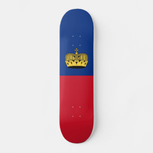Skateboard Bandera de Liechtenstein