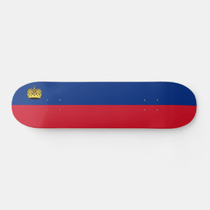 Skateboard Bandera de Liechtenstein