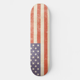 Skateboard Bandera de los Estados Unidos de Vintage - Skatebo