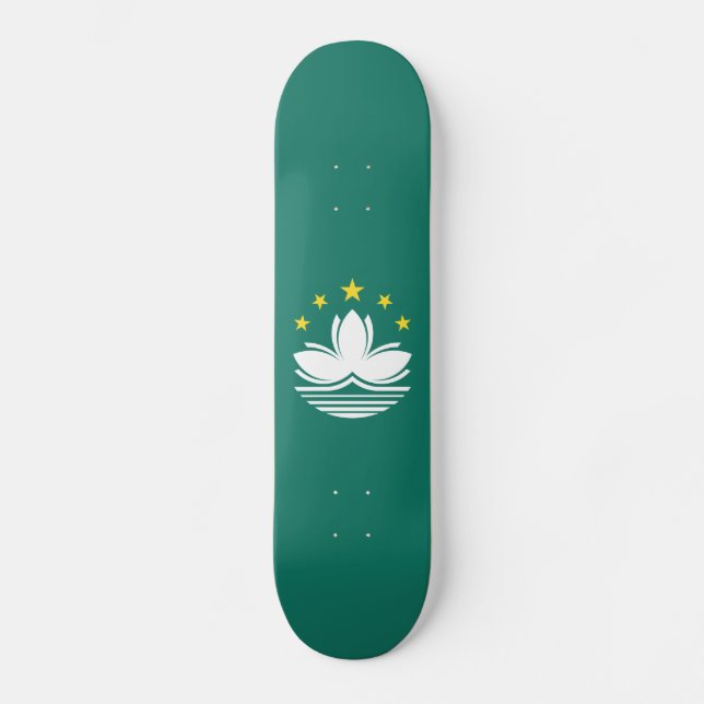 Skateboard Bandera de Macao (Anverso)