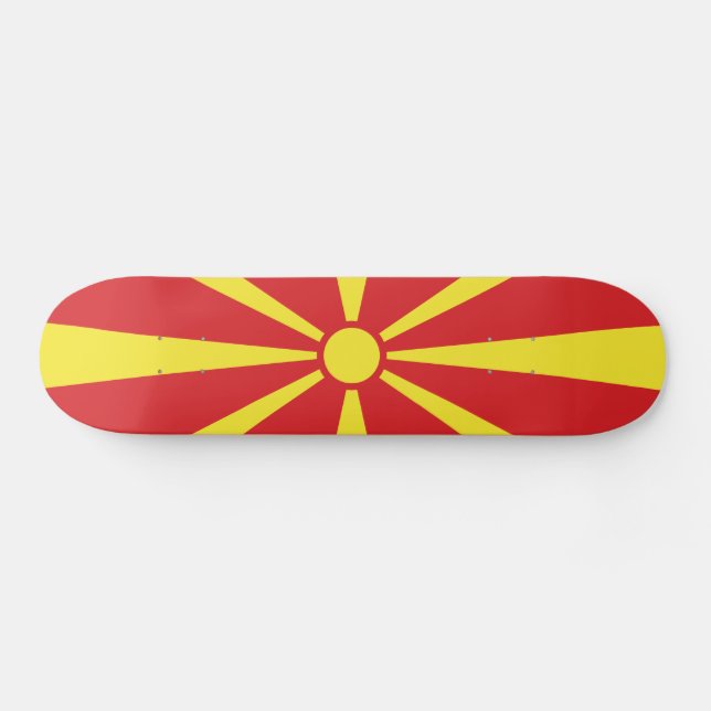 Skateboard Bandera de Macedonia del Norte (Horz)