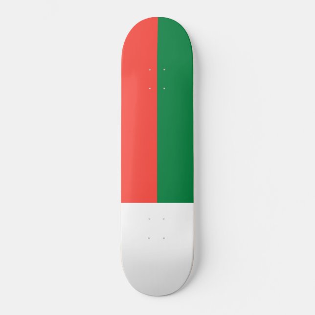 Skateboard Bandera de Madagascar (Anverso)