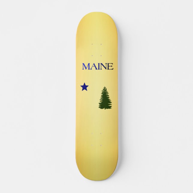 Skateboard Bandera de Maine (1901) (Anverso )