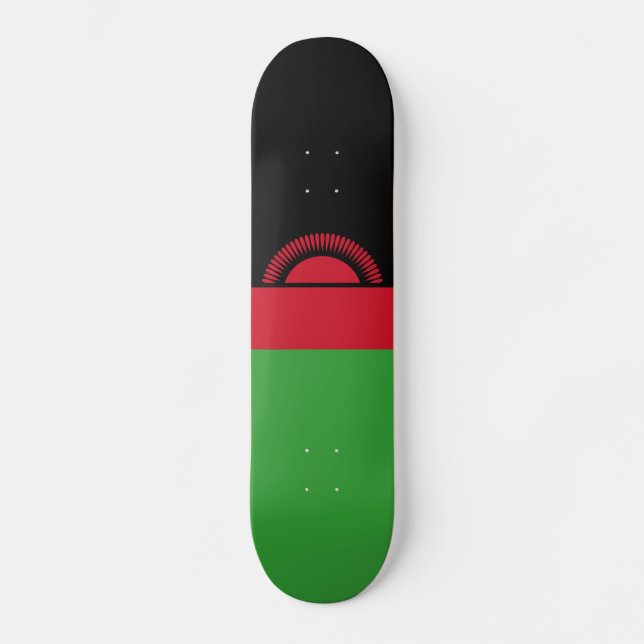 Skateboard Bandera de Malawi (Anverso)