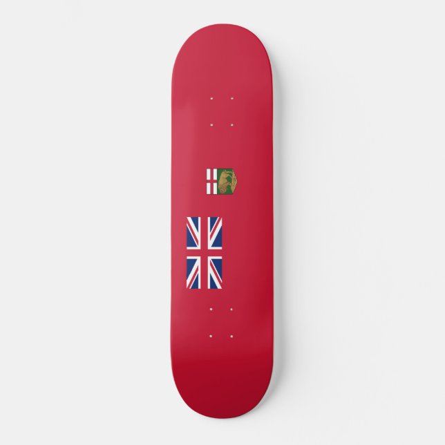 Skateboard Bandera de Manitoba (Anverso)