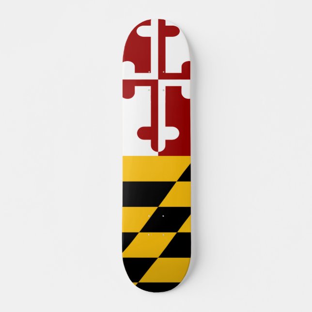 Skateboard Bandera de Maryland (Anverso )