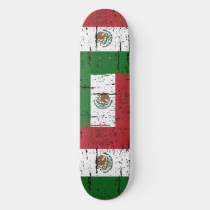 Skateboard Bandera de México del vintage