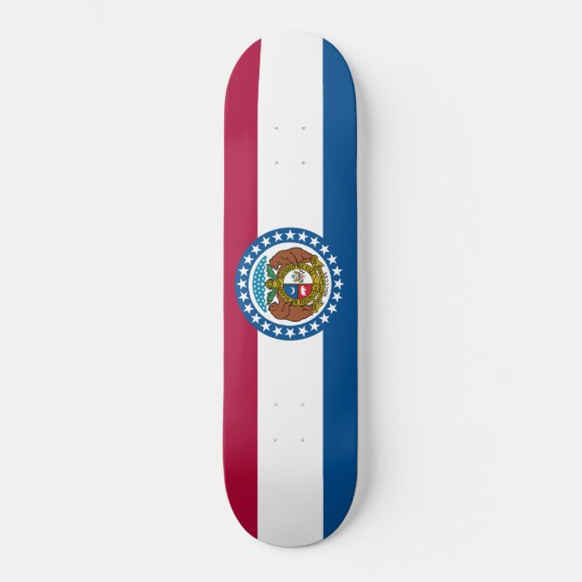 Skateboard Bandera de Misuri (Anverso)