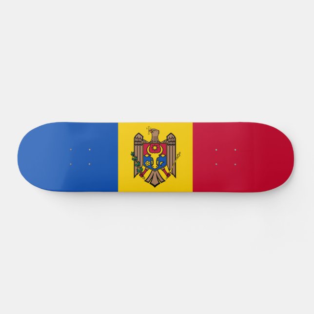Skateboard Bandera de Moldavia (Horz)