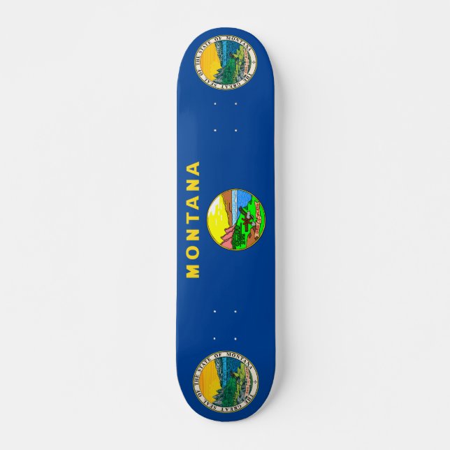 Skateboard Bandera de Montana (Anverso )