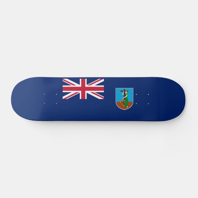 Skateboard Bandera de Montserrat (Horz)