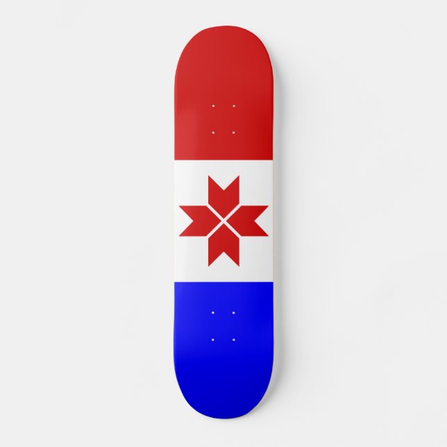 Skateboard Bandera de Mordovia (Anverso)